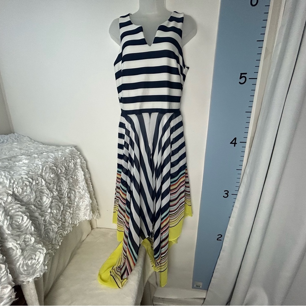 Signature by Robbie Bee‎ Striped Maxi Beach Party Sundress 12 - Picture 2 of 16